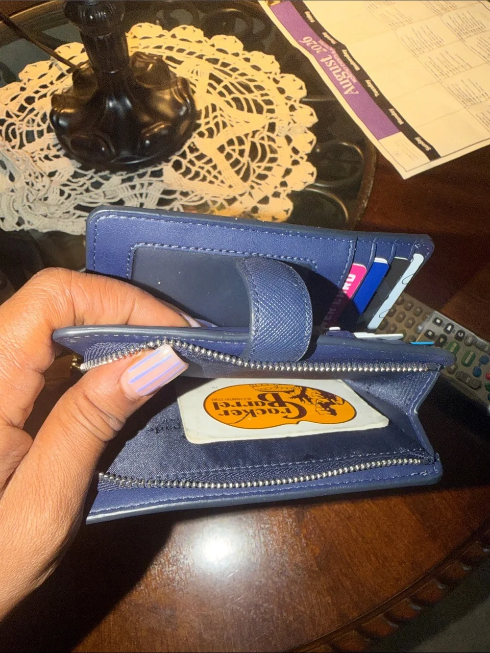 kate spade navy blue Saffiano Tablet Wallet Case